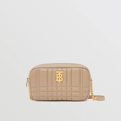 Burberry Beige Quilted Leather Small Lola Shoulder Bag Burberry