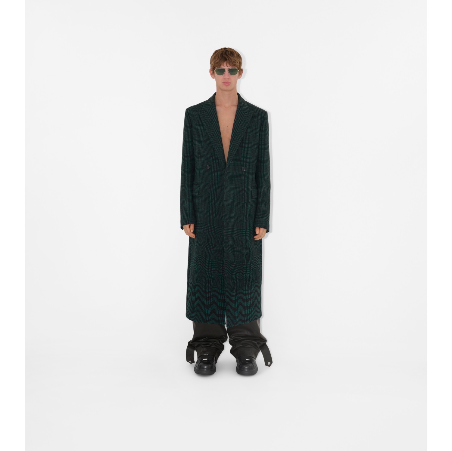 Icon Geometric Sunglasses in Light gold Men Burberry® Official