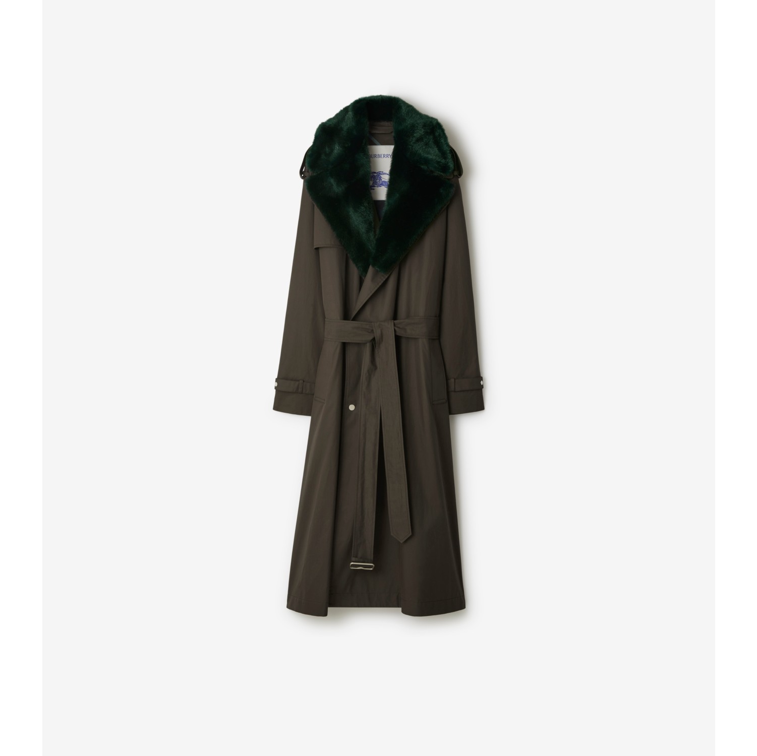 Long Kennington Trench Coat in Otter - Women | Burberry® Official