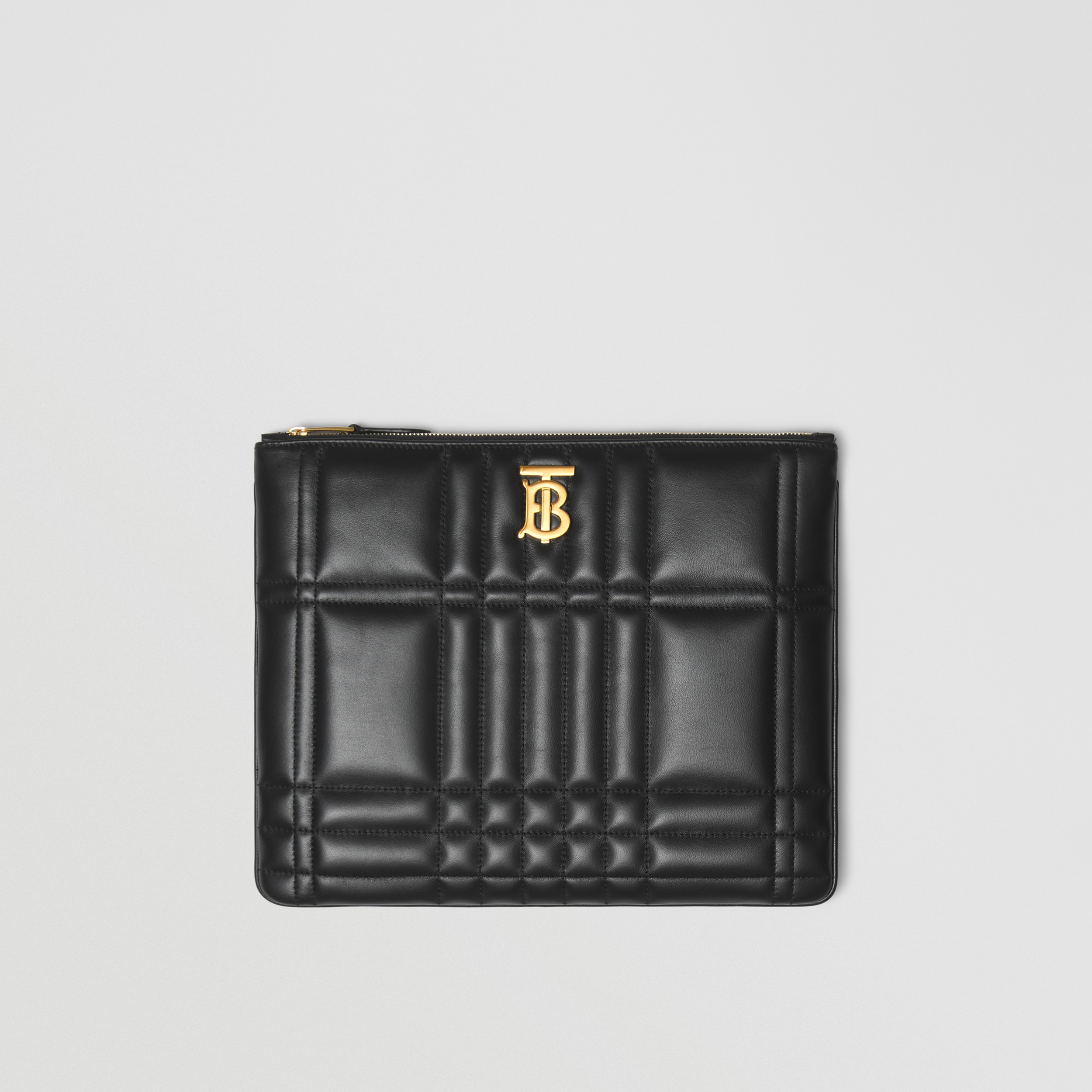 Стеганая сумка-кошелек Lola из кожи ягненка (Черный) - Для женщин | Официальный сайт Burberry® - 1