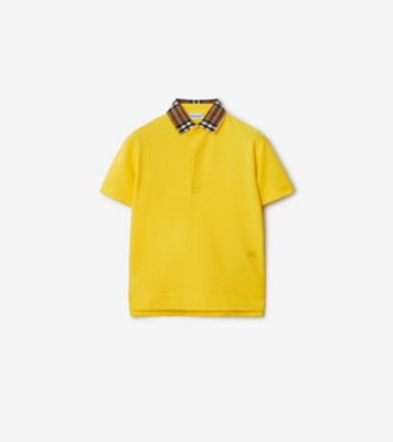 Polo Shirt BURBERRY Men color Yellow