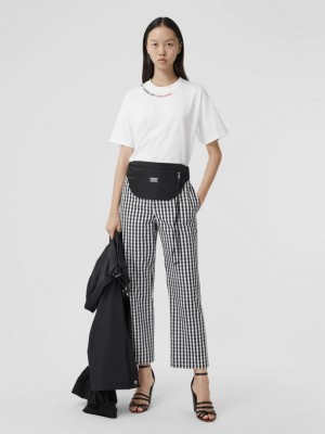 burberry style trousers womens