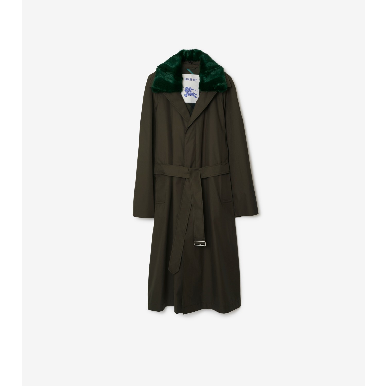 Long Lambeth Car Coat in Otter - Men | Burberry® Official