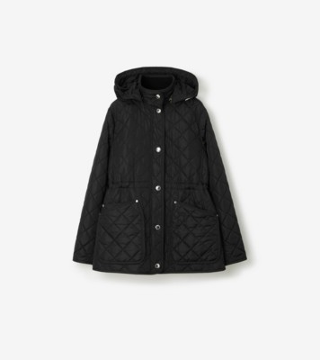 キルティング ナイロンジャケット (ブラック) - ウィメンズ, ナイロン | Burberry®公式サイト