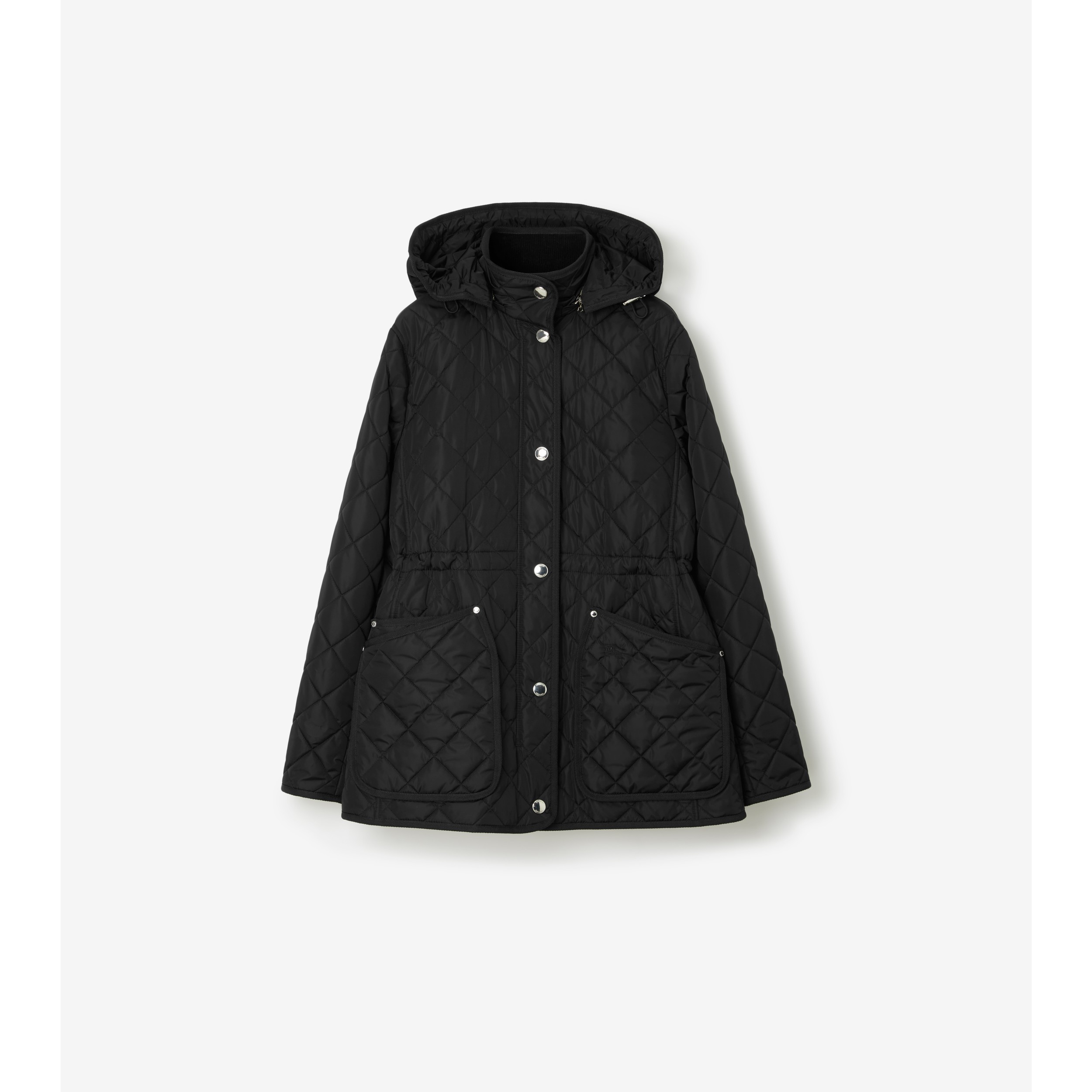 Quilted Nylon Jacket in Black - Women | Burberry® Official