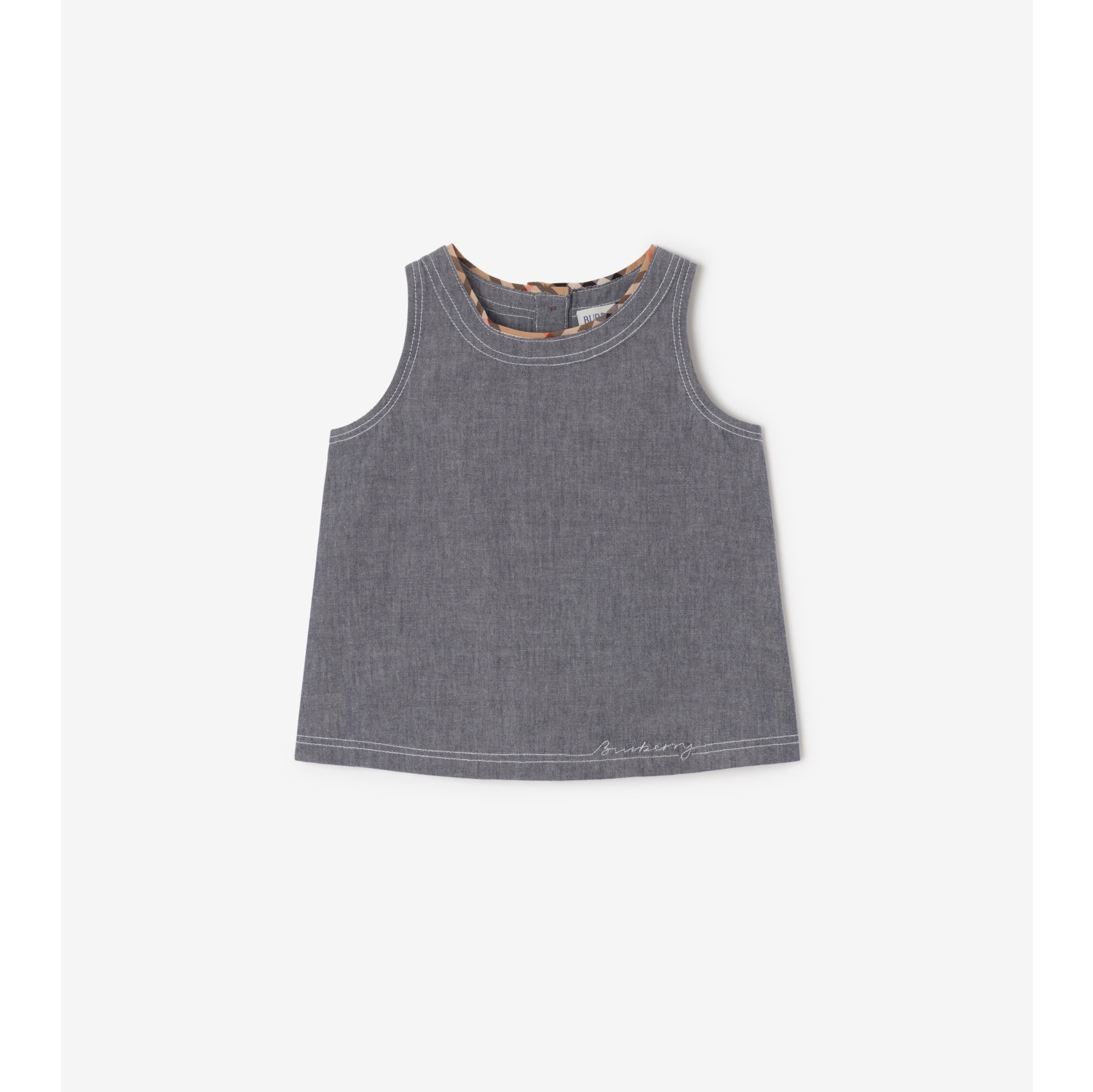 Cotton Chambray Dress