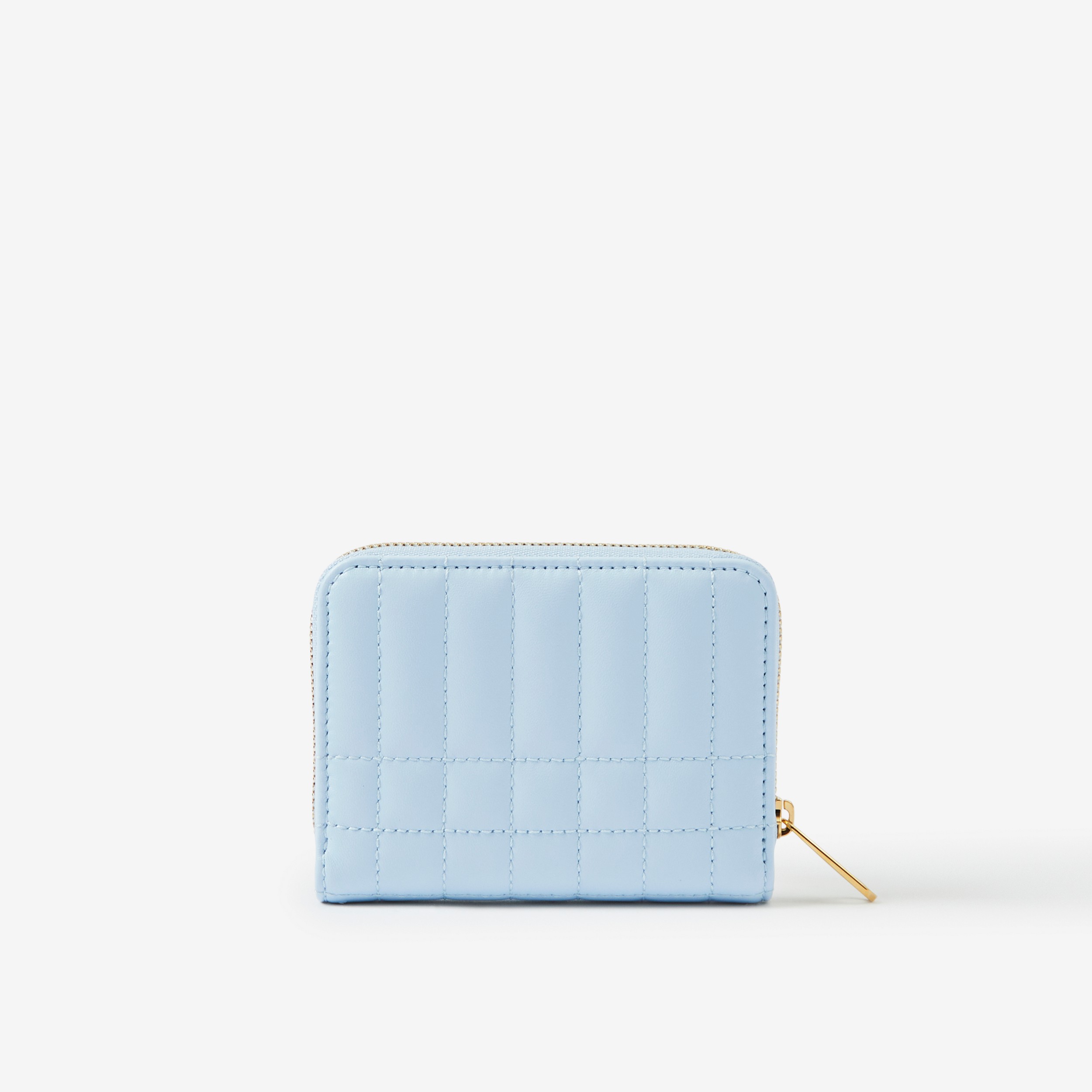 Quilted Leather Lola Zip Wallet in Pale Blue - Women | Burberry® Official - 3