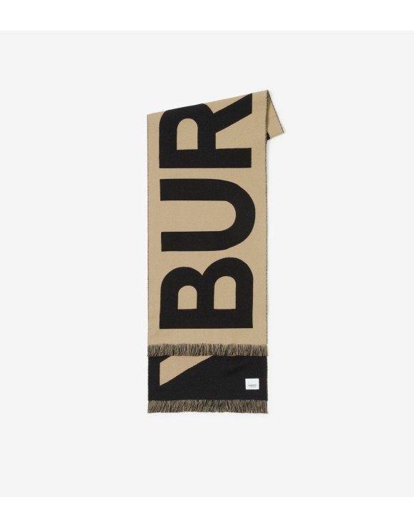 Logo Wool Scarf