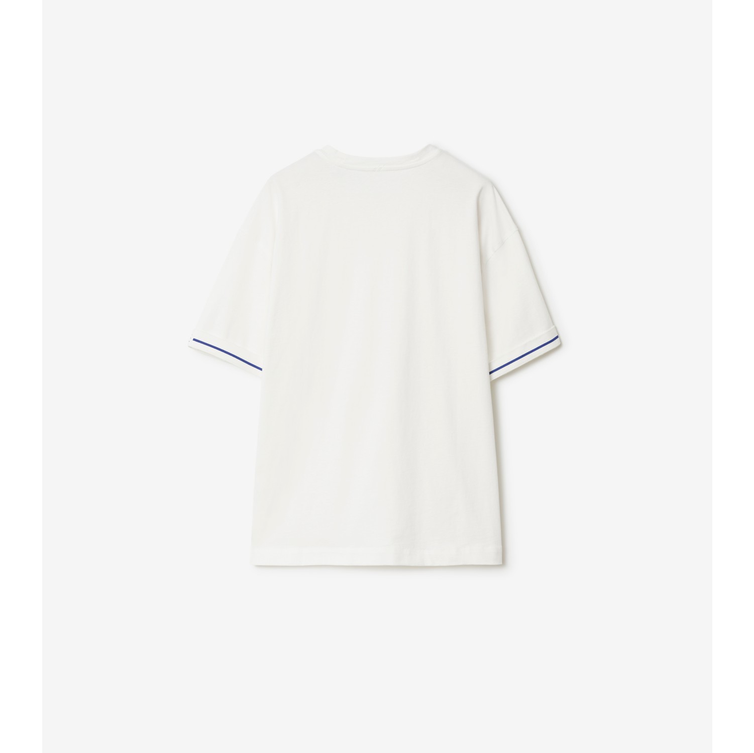 Cotton T-shirt in Rain - Women | Burberry® Official