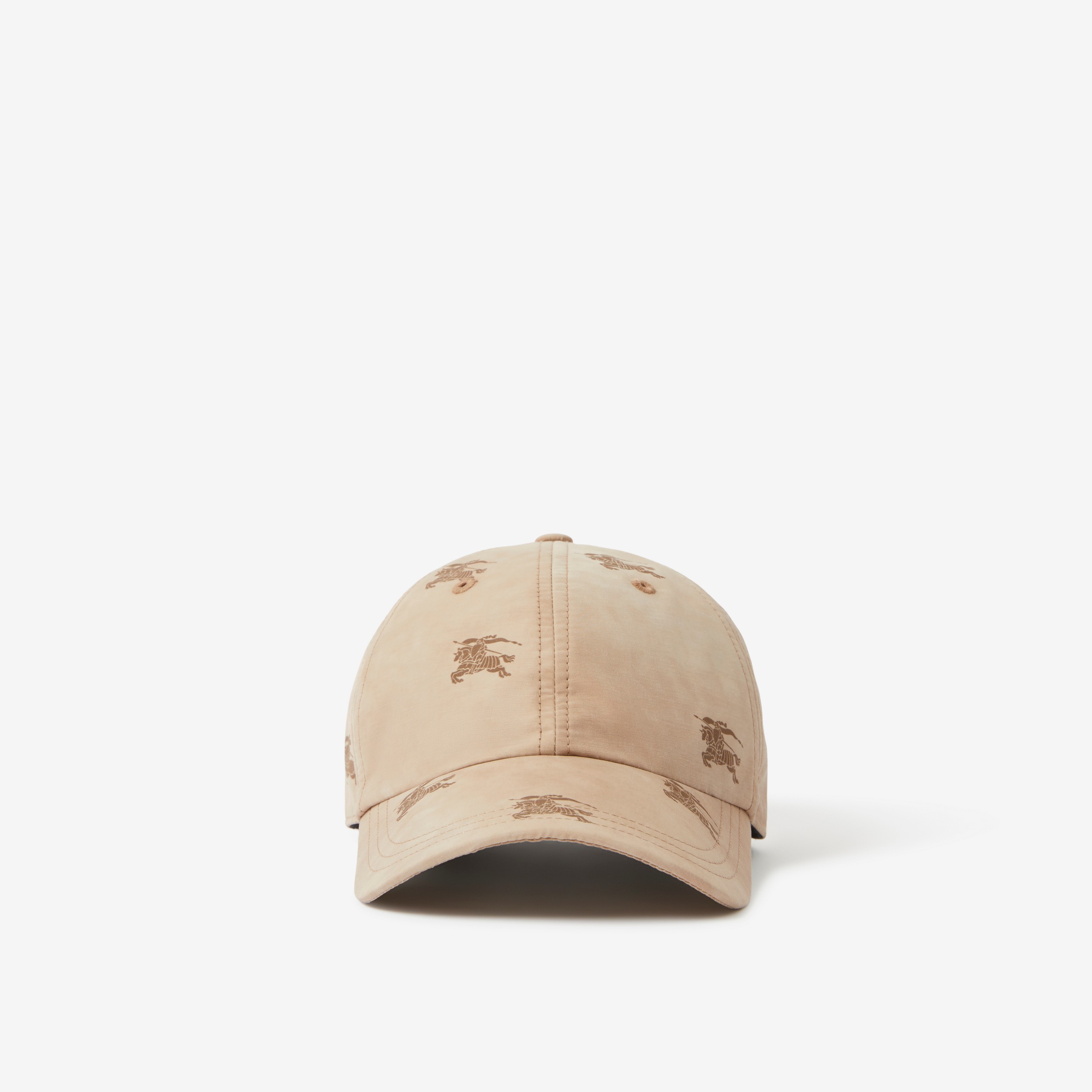 马术骑士徽标功能性棉质棒球帽 (柔黄褐色) | Burberry® 博柏利官网 - 1