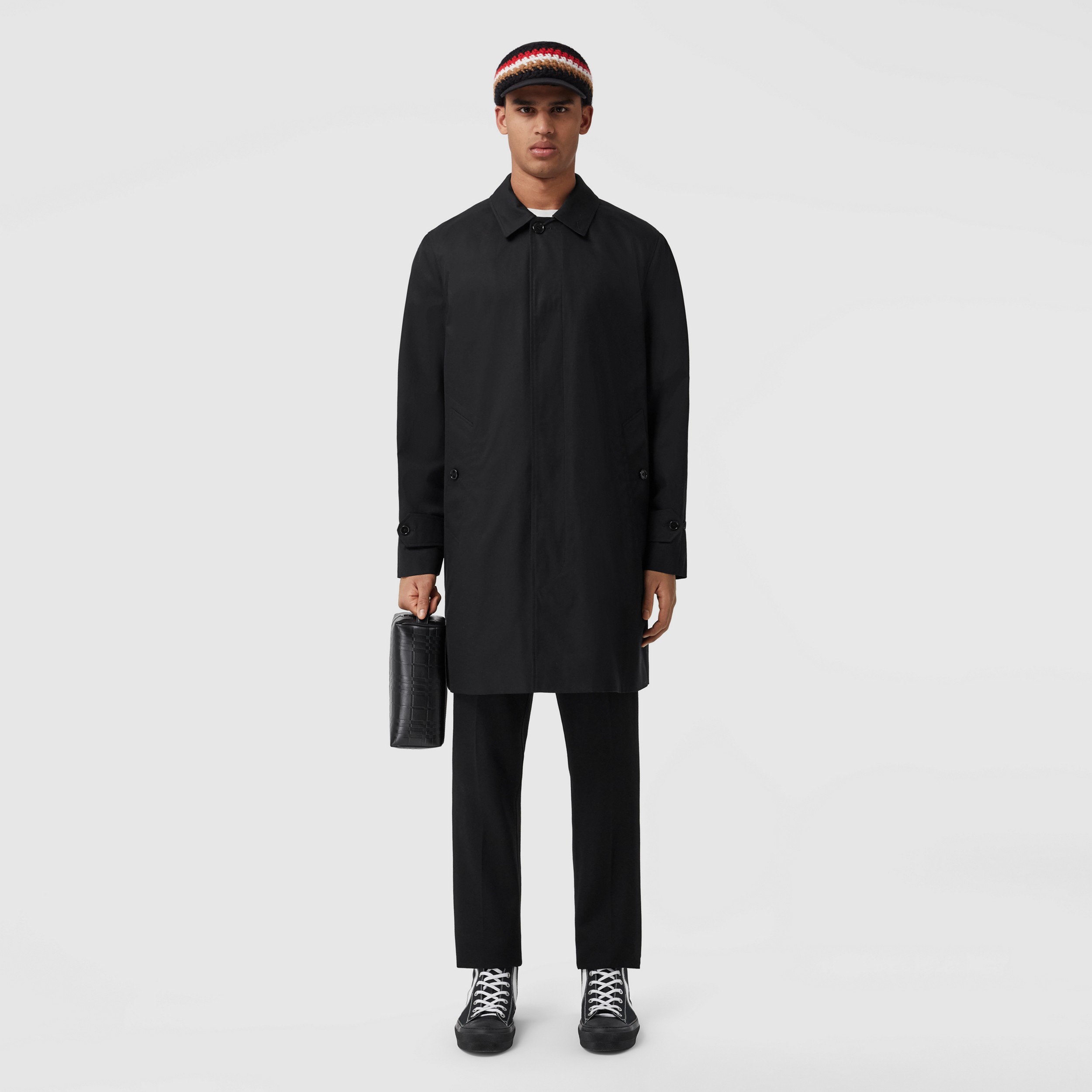 コットンギャバジン カーコート (ブラック) - メンズ | Burberry®公式サイト コットンギャバジン カーコート (ブラック) - メンズ | Burberry®公式サイト