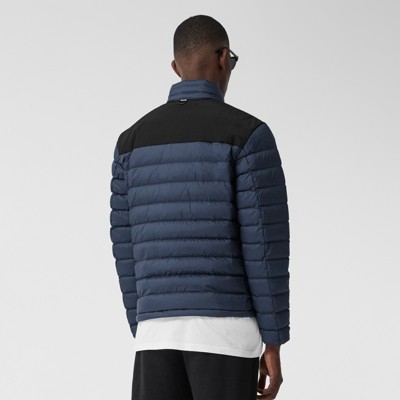 navy lightweight puffer jacket