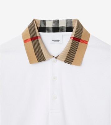 Burberry white store collar shirt