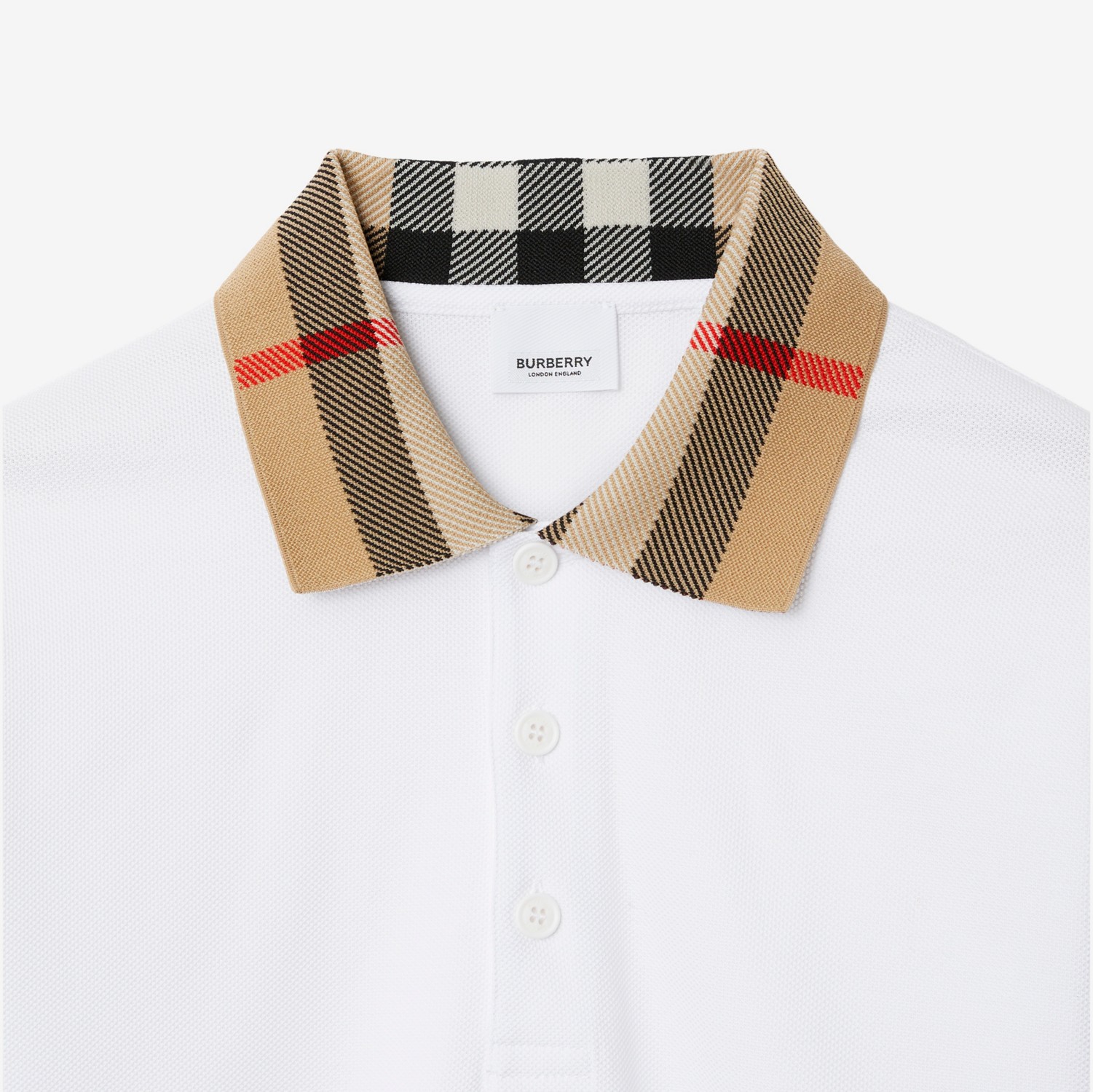 Cotton Polo Shirt in White | Burberry® Official