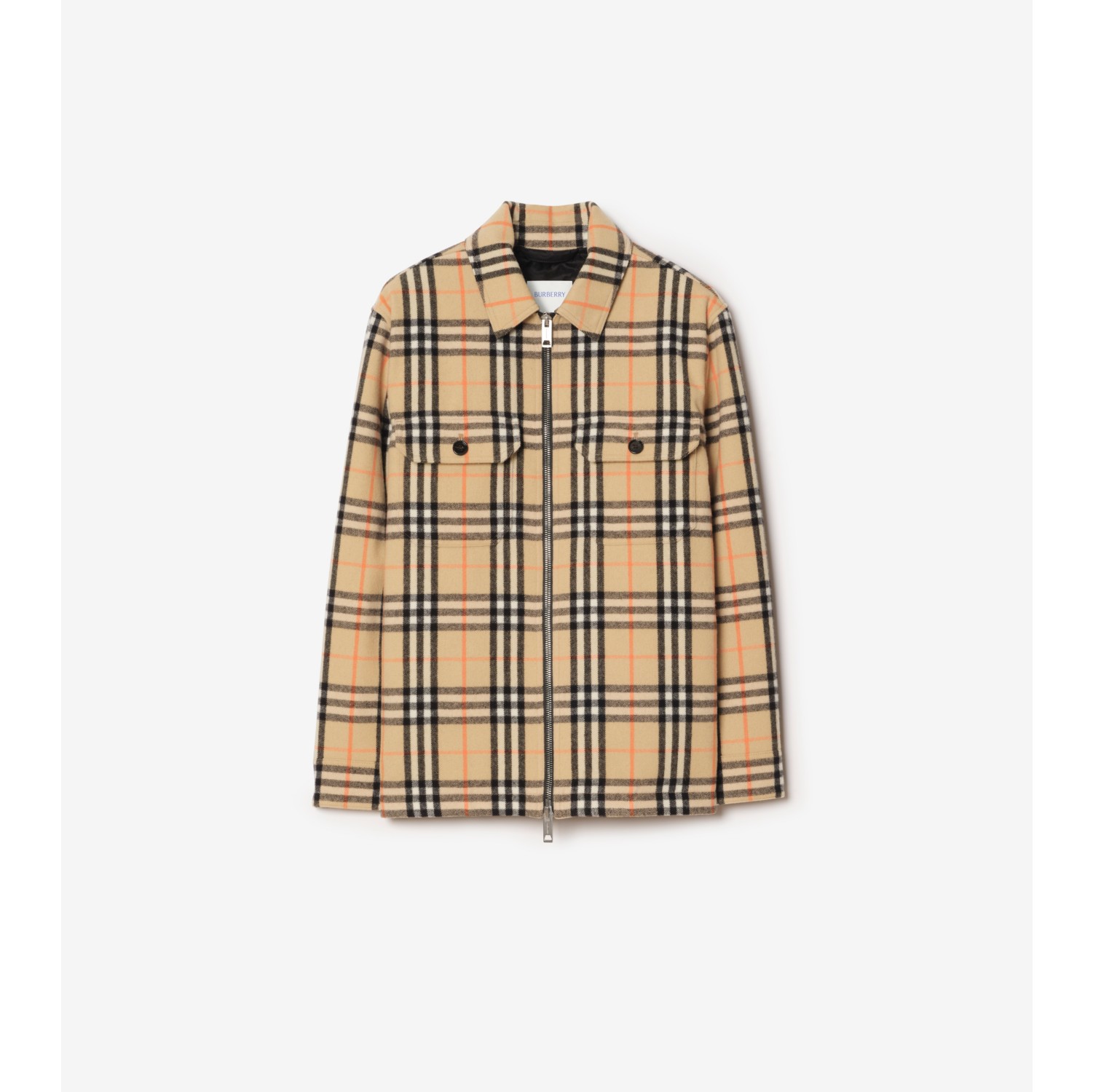Check Wool Overshirt