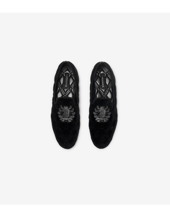 Quilted Velvet Estate Slippers