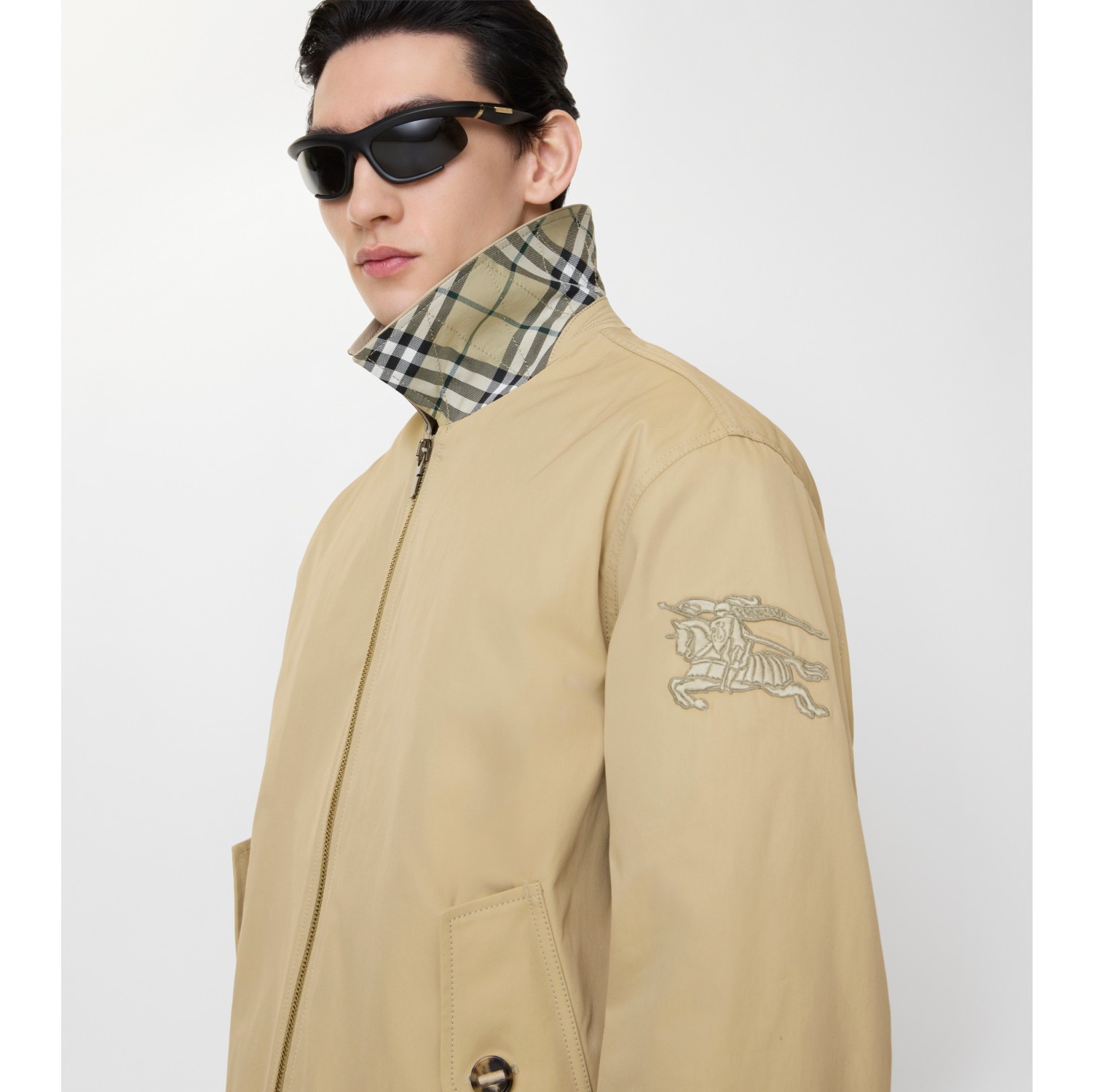 Gabardine Jacket in Dune beige - Men, Cotton Gabardine | Burberry® Official