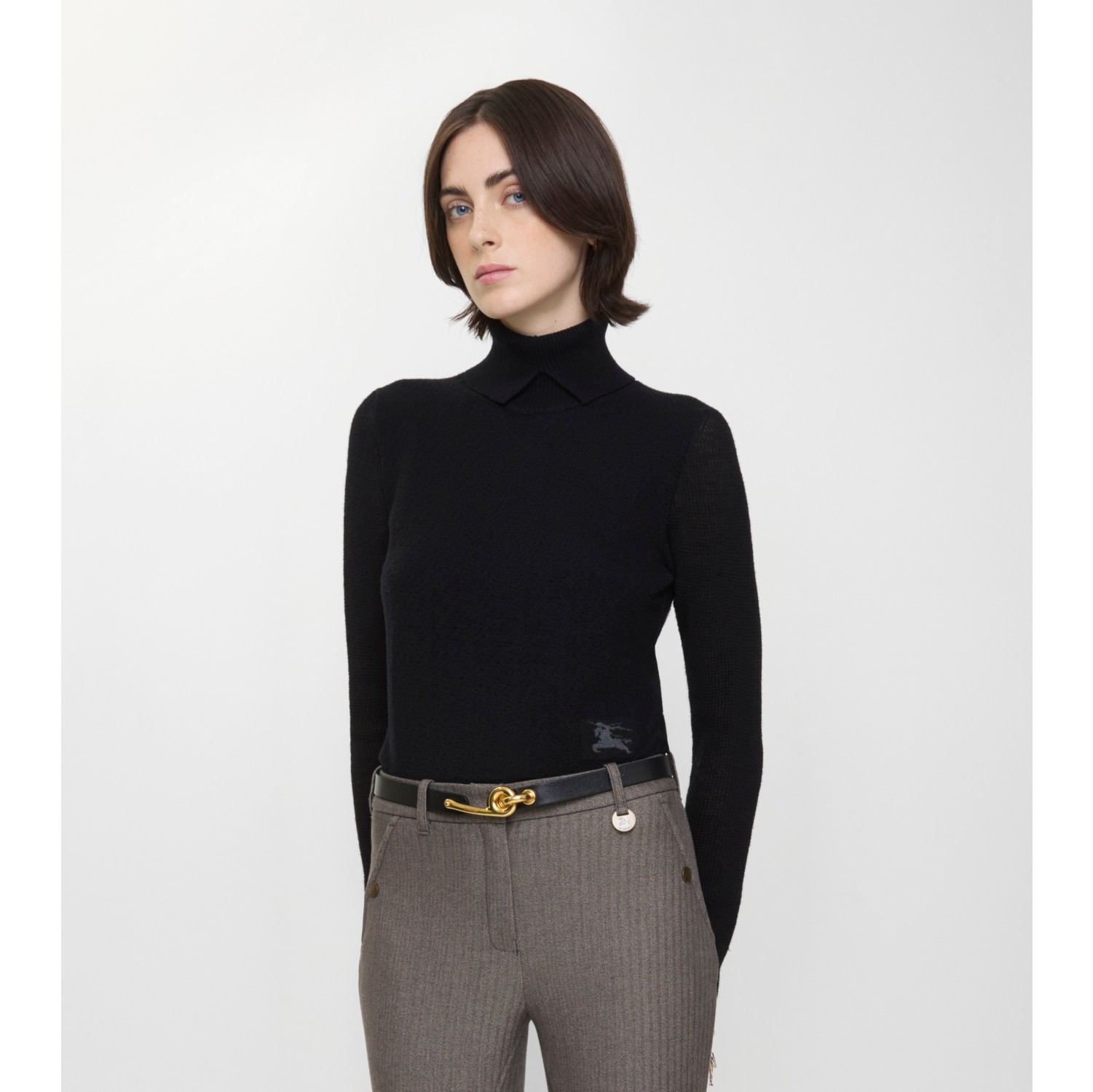 Thin Leather Bridle Belt