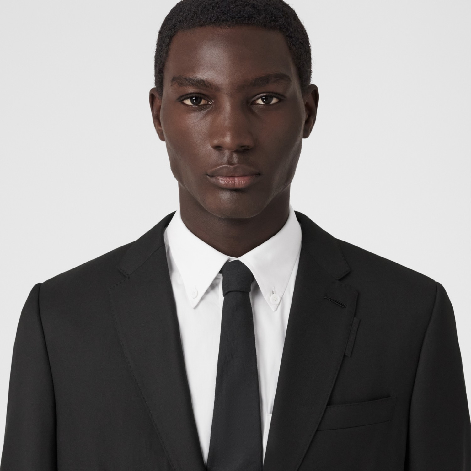 Slim Fit Wool Tailored Jacket in Black - Men | Burberry® Official