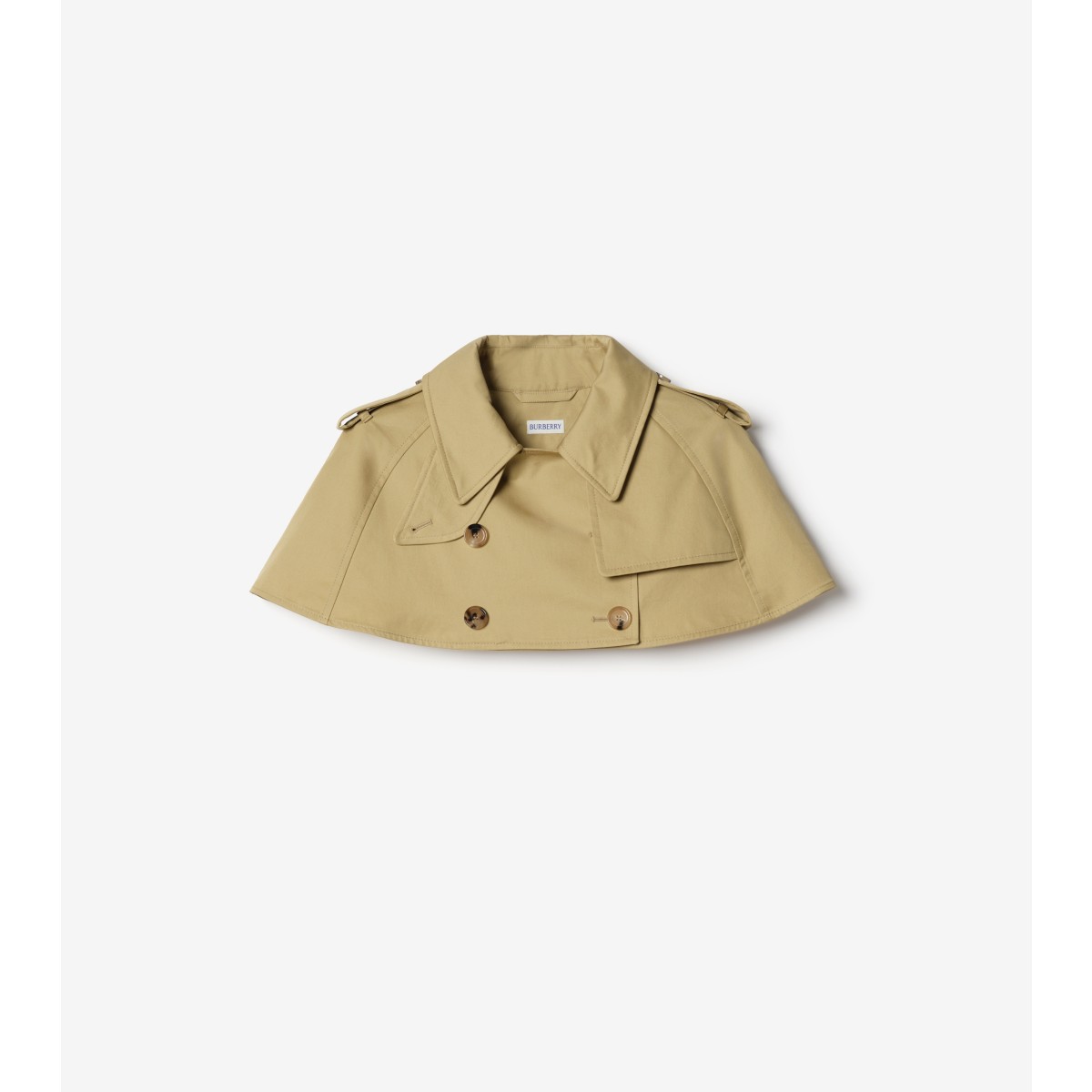  Gabardine Trench Capelet