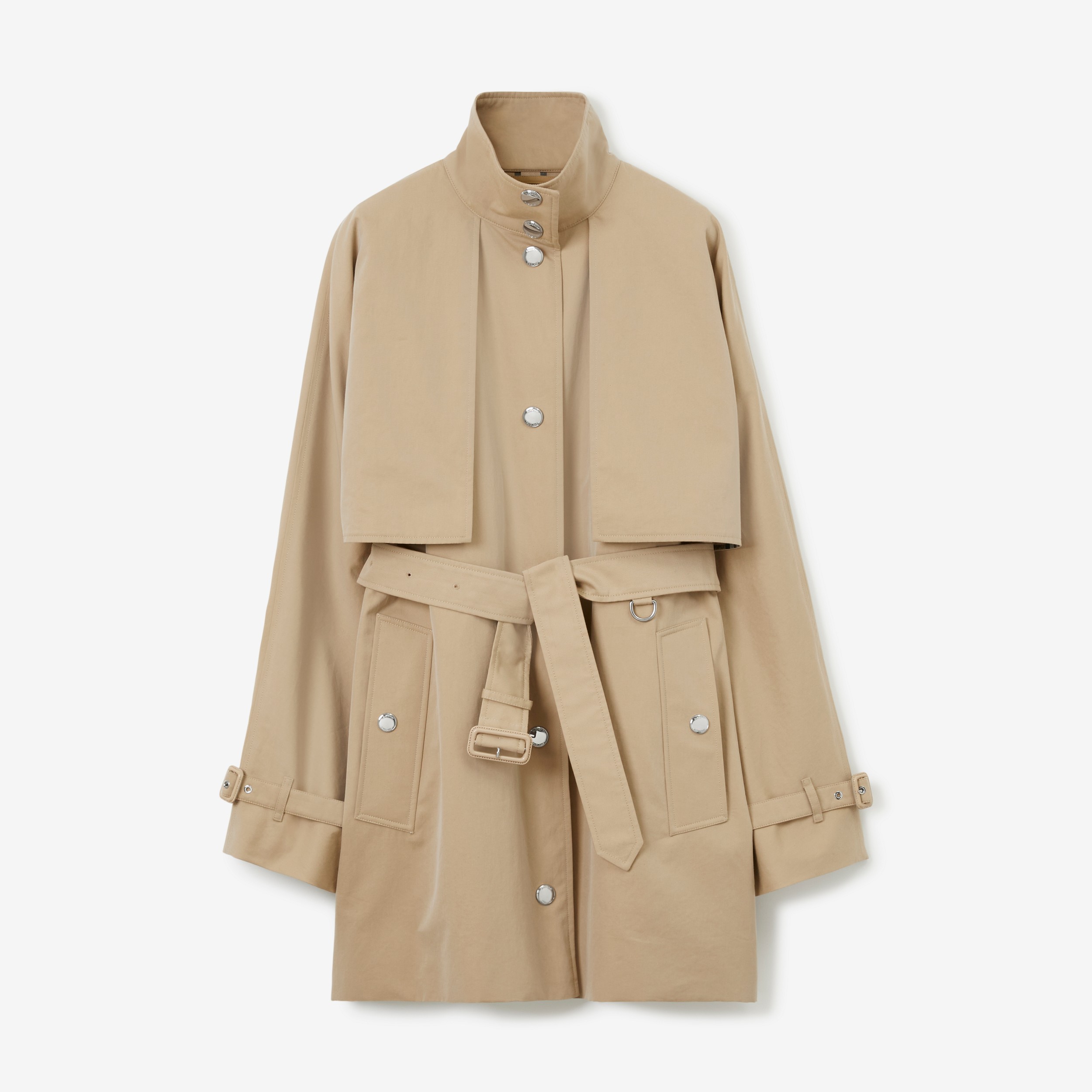 Trench coat en algodón de gabardina tropical (Miel) - Mujer | Burberry® oficial - 1