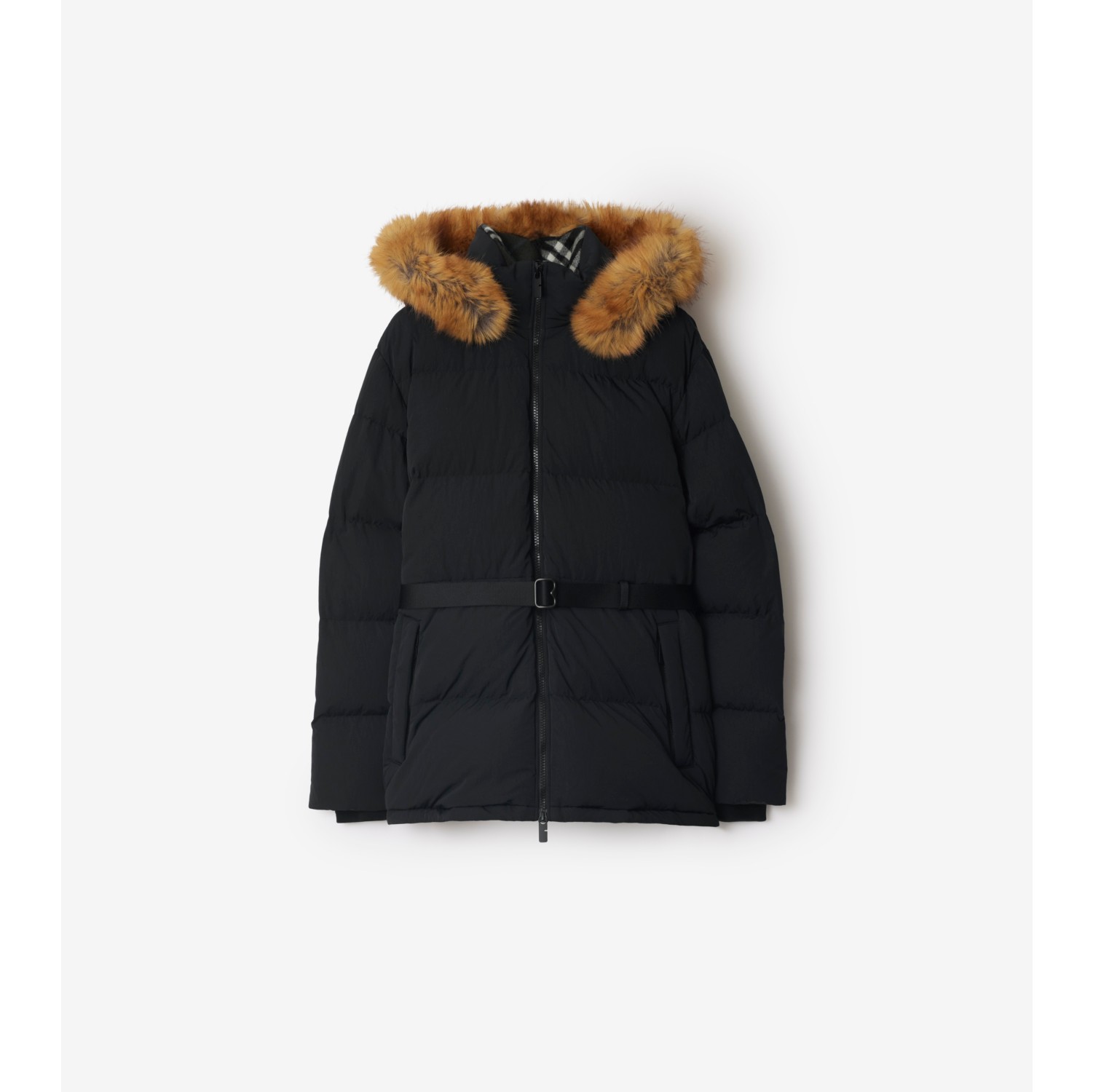 Nylon Hooded Puffer Jacket