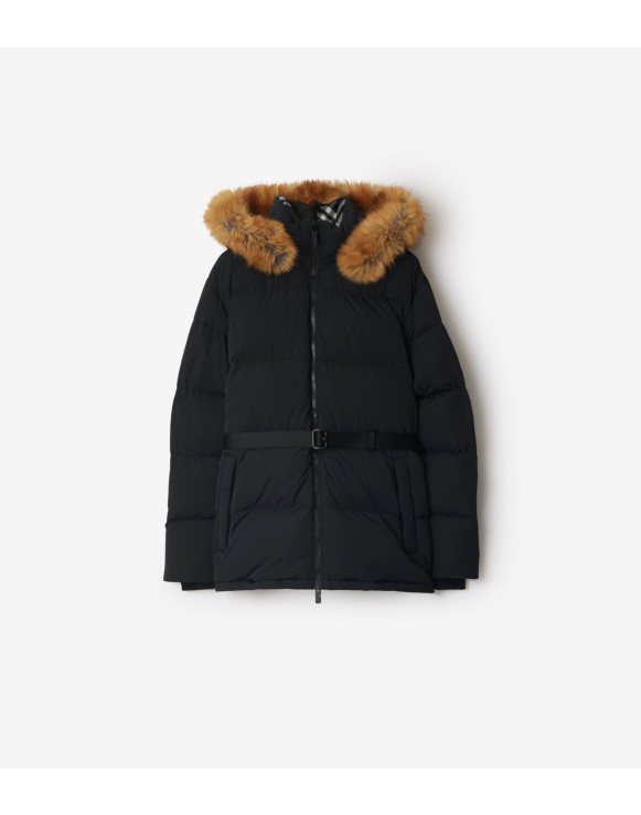 Short Nylon Puffer Coat