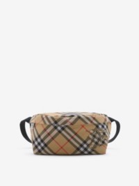 Check Belt Bag in colour Sand