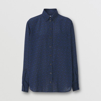 royal blue burberry shirt