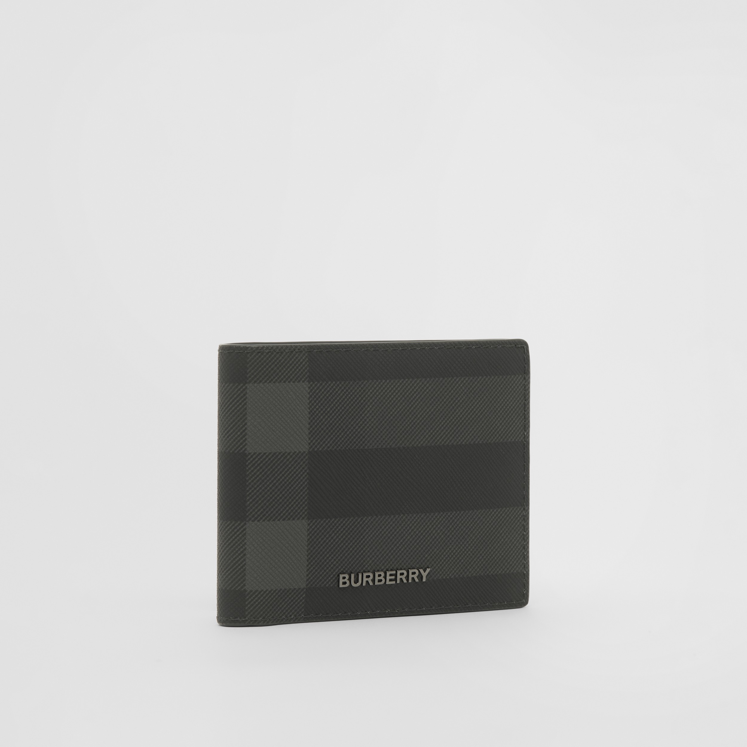Charcoal Check Slim Bifold Wallet - Men | Burberry® Official - 4