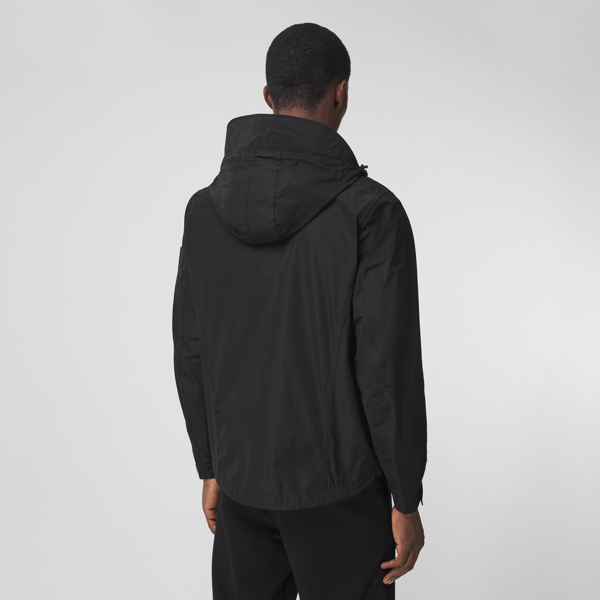 Packaway Hood Shape-memory Taffeta Jacket in Black - Men | Burberry® Official - 3