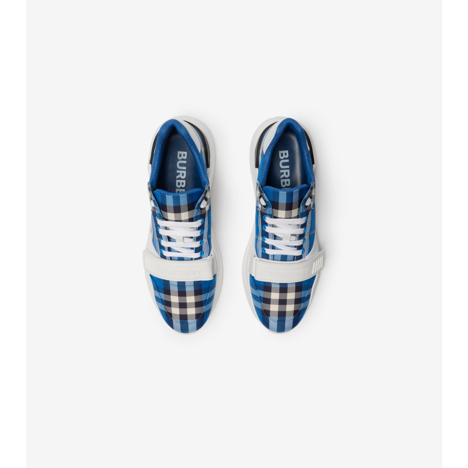 Check Nylon Sneakers