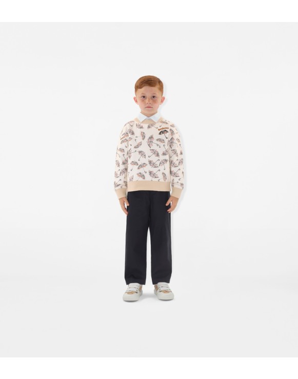 Cotton Blend Trousers