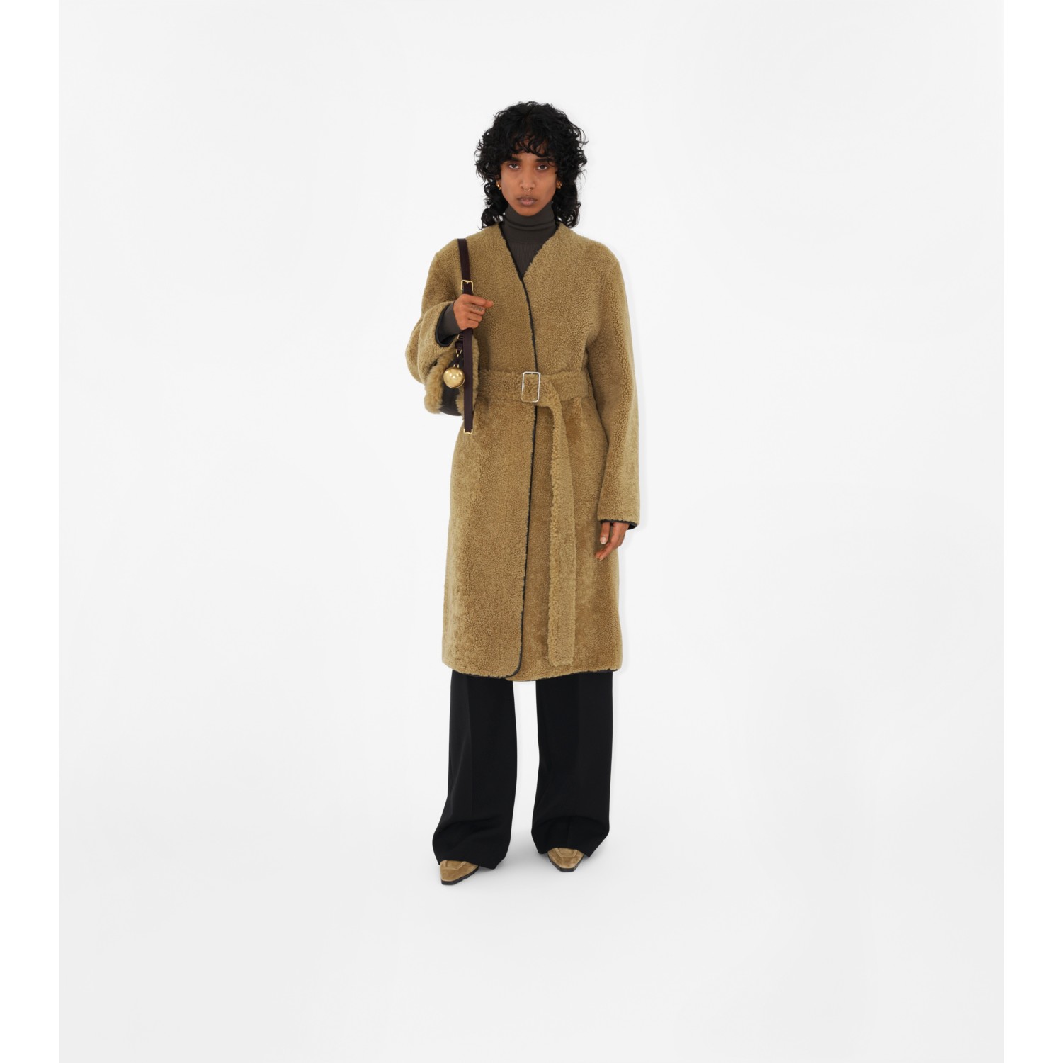 Ganni fenn hot sale wrap coat