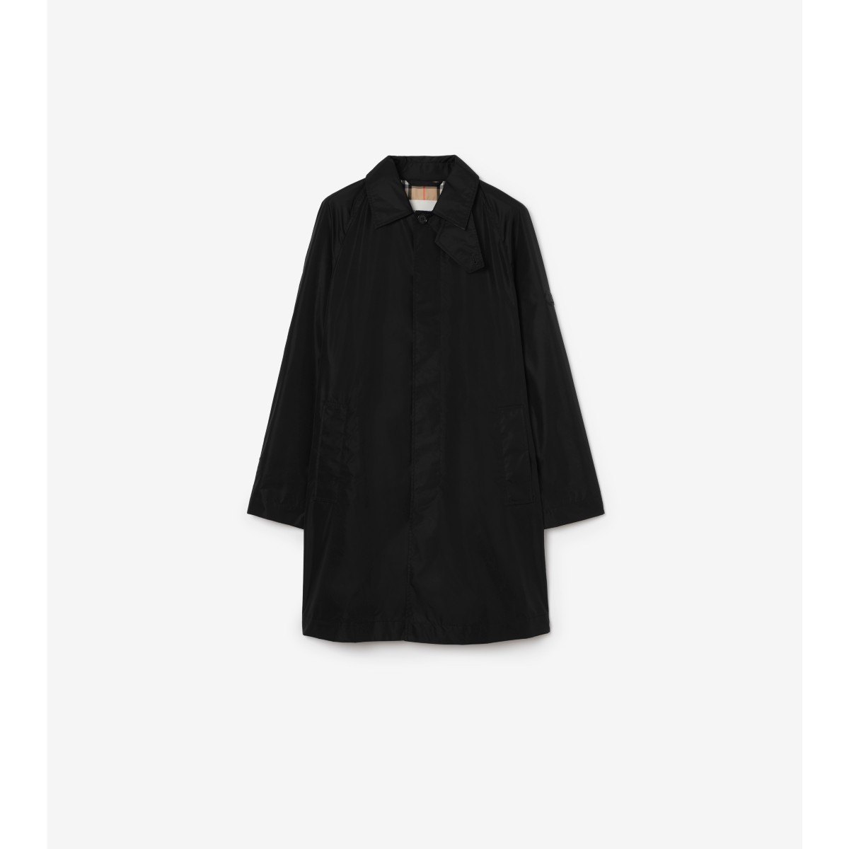  Check Short Nylon Ridgewood Car Coat​