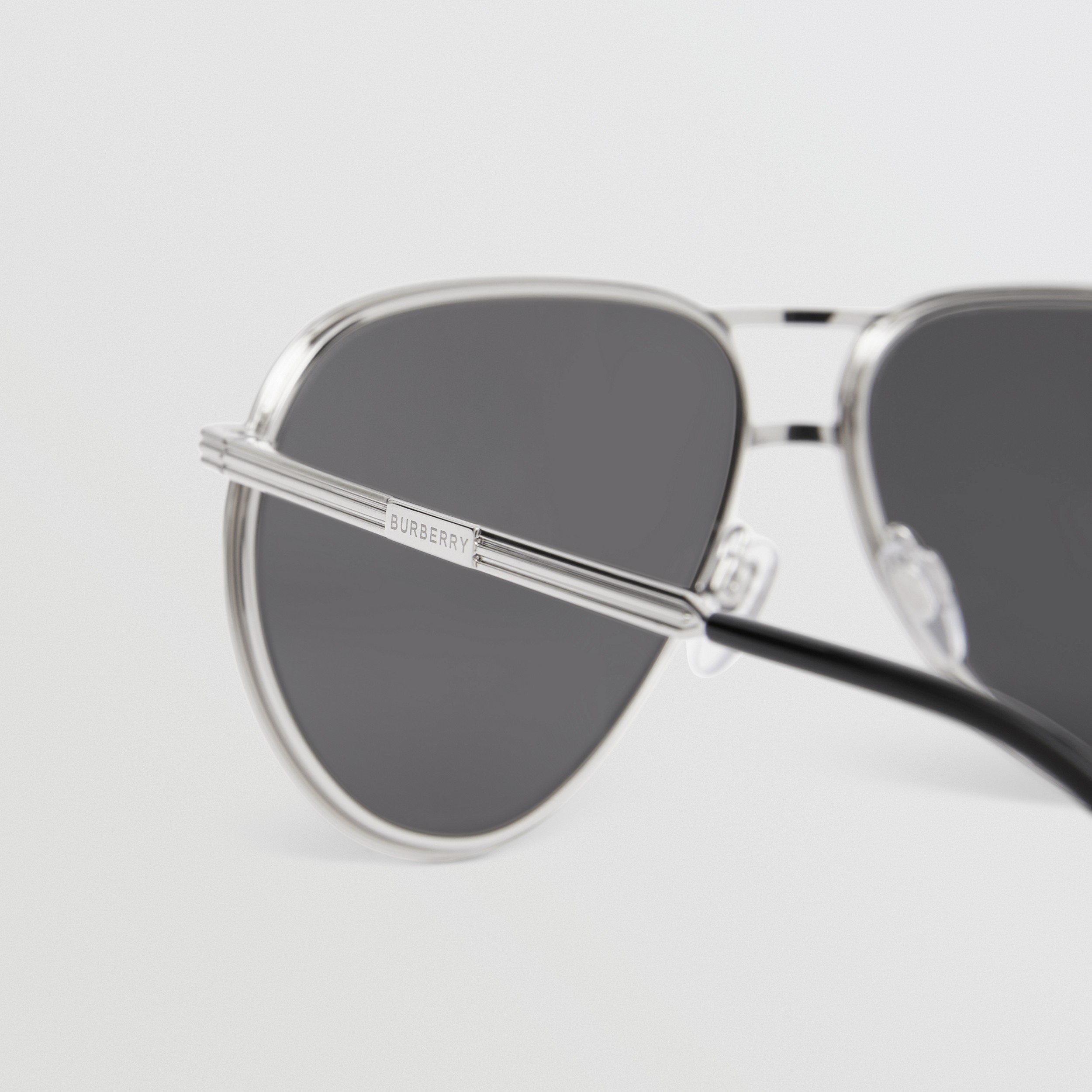 Pilot Sunglasses in Black - Men | Burberry® Official - 2