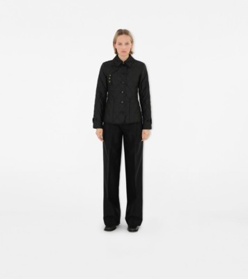 BURBERRY｜JACKETS (Quilted Jacket (8078239)) Burberry Quilted Jacket - Blue - Women | 8078239 | thebs.com