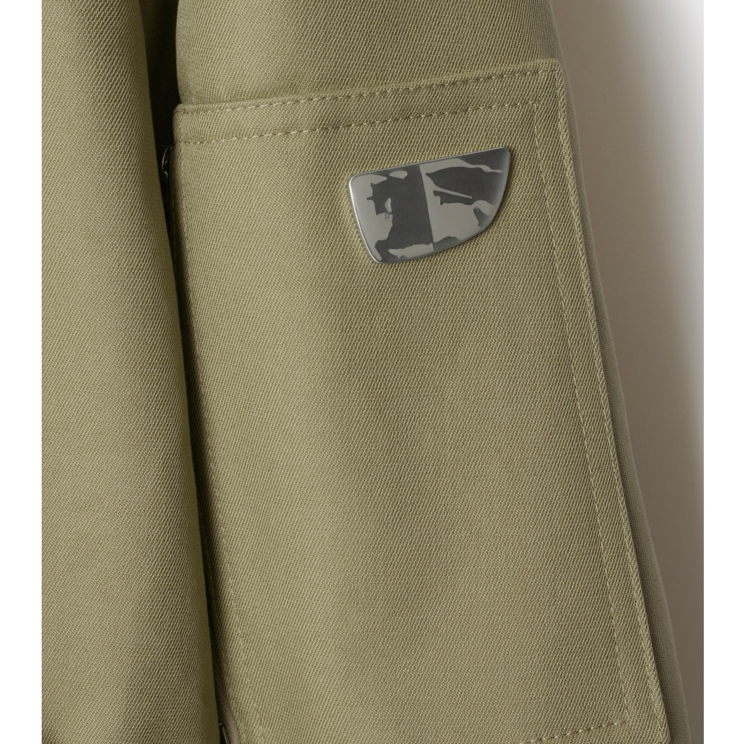Short Faux Fur Trim Cotton Parka in Hunter - Women