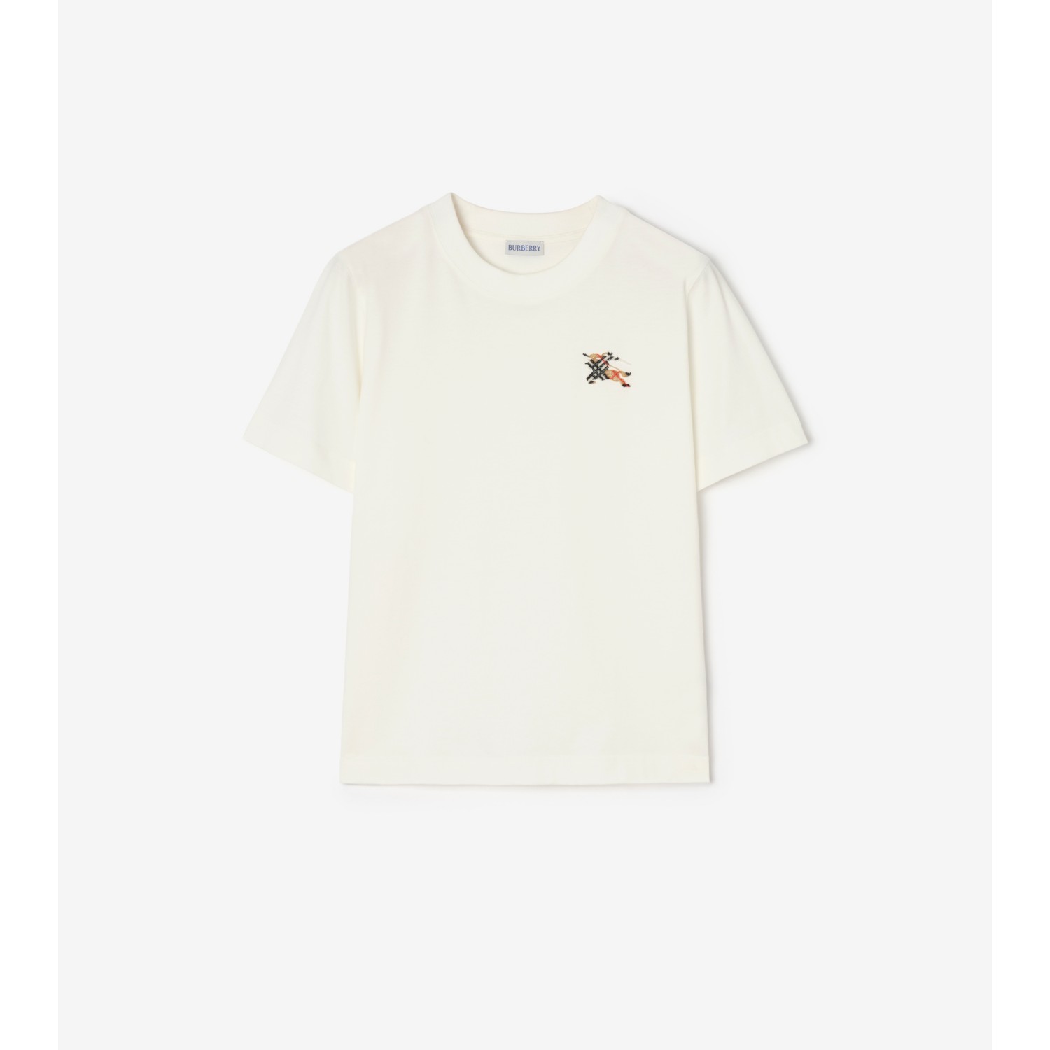 Knight Check Cotton T-shirt - thumbnail 4