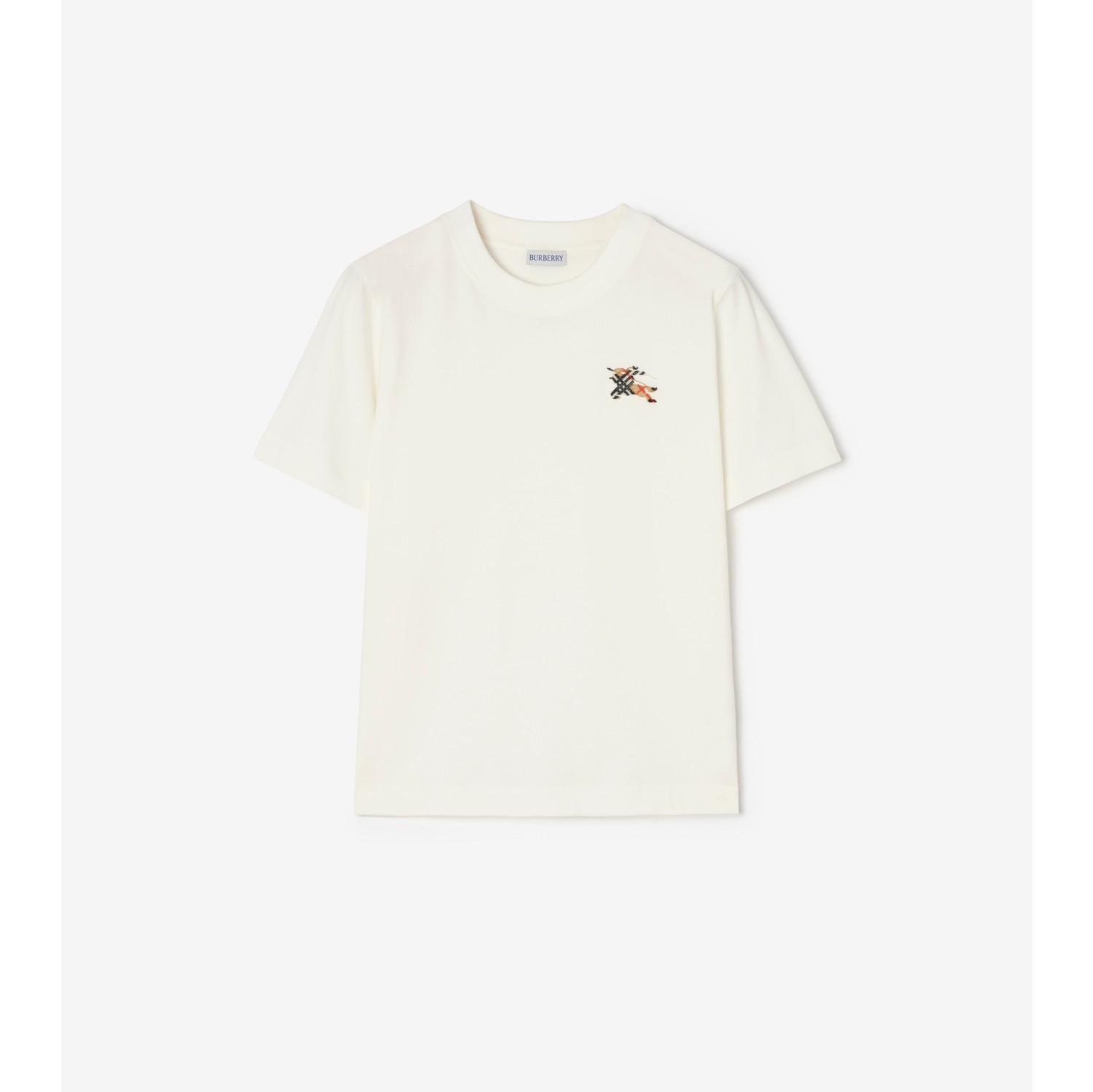 Baumwoll-T-Shirt mit EKD-Motiv in Check