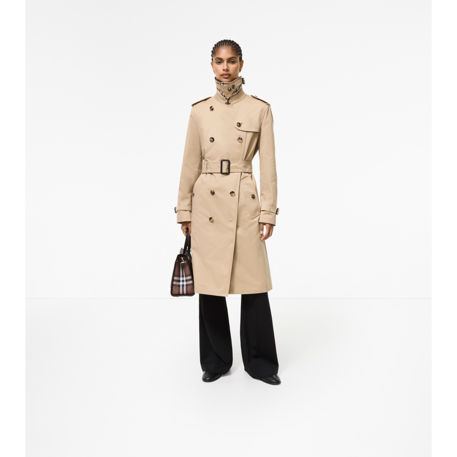 Long Gabardine Lakefield Trench Coat - thumbnail 3