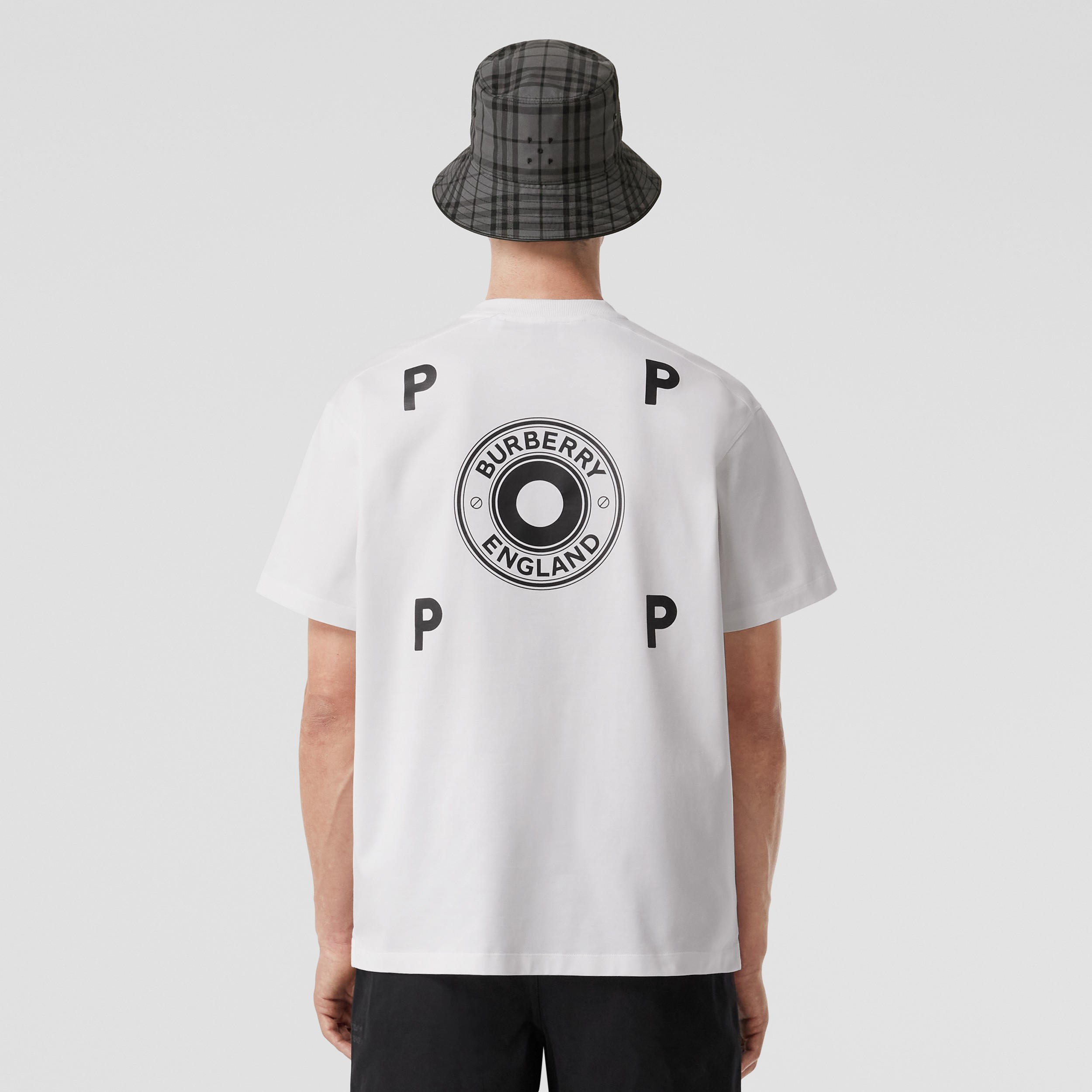 Baumwoll-T-Shirt mit Logo-Grafik (Weiß) - Herren | Burberry® - 3
