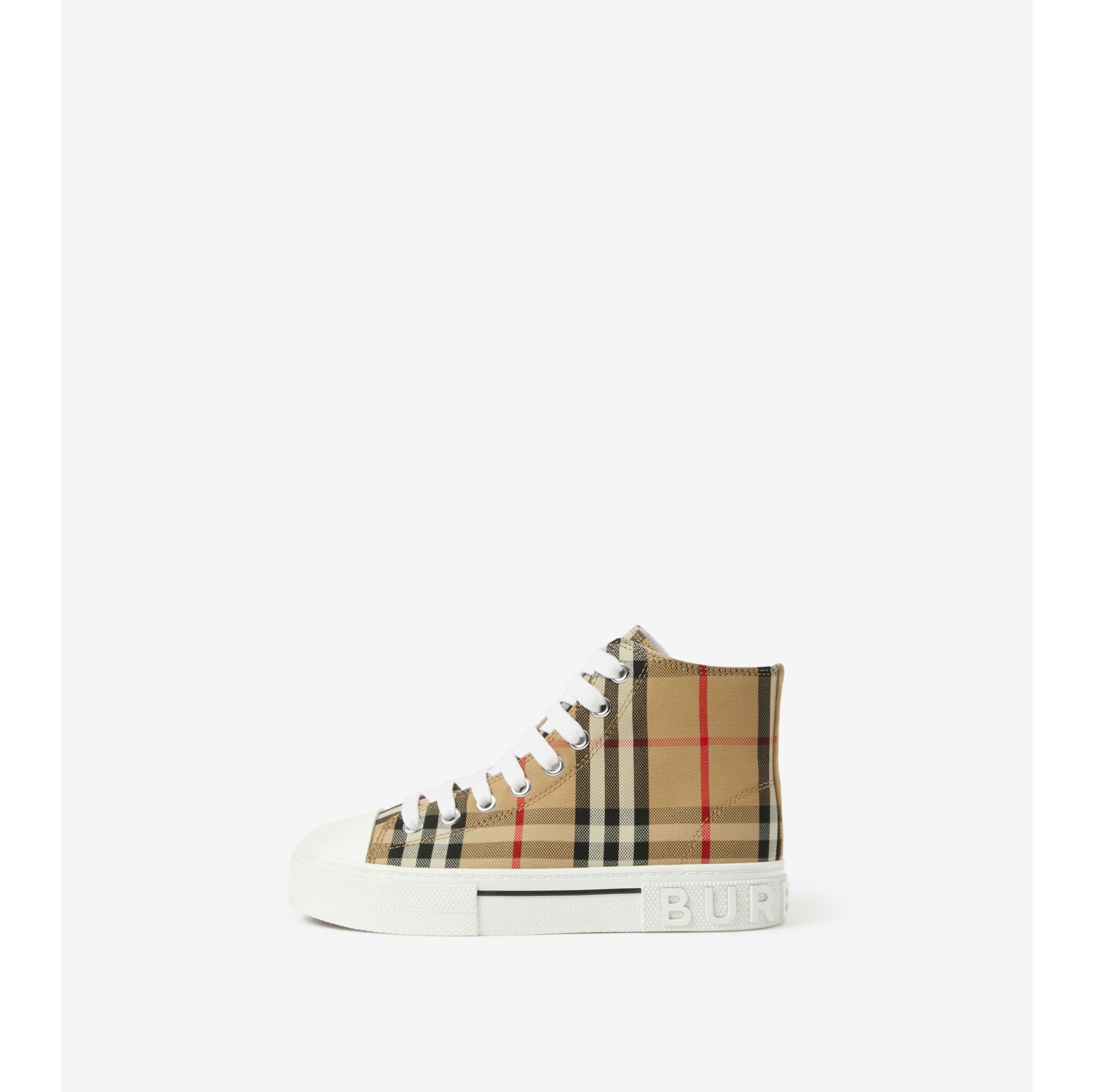 Burberry check store canvas sneakers