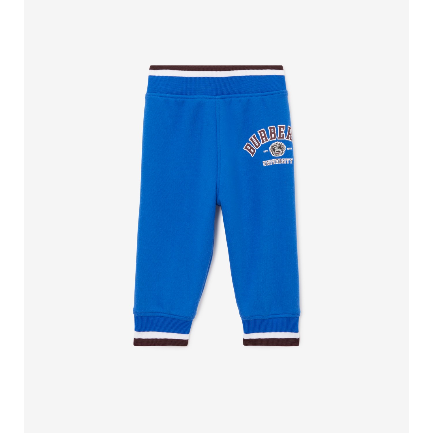 Pantalon de jogging en coton motif campus Bleu Toile Enfant Site officiel Burberry