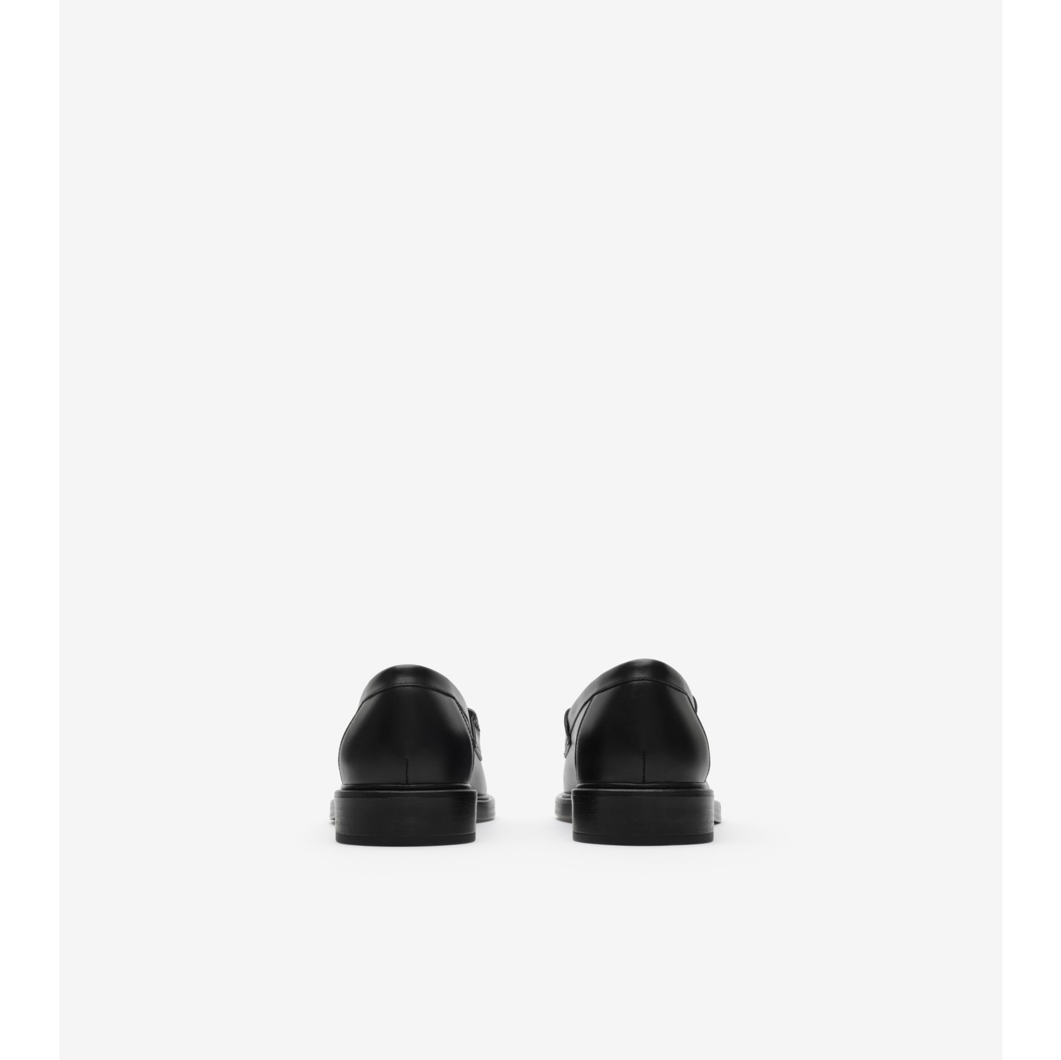 Leather Pembroke Loafers in Black - Men | Burberry® Official