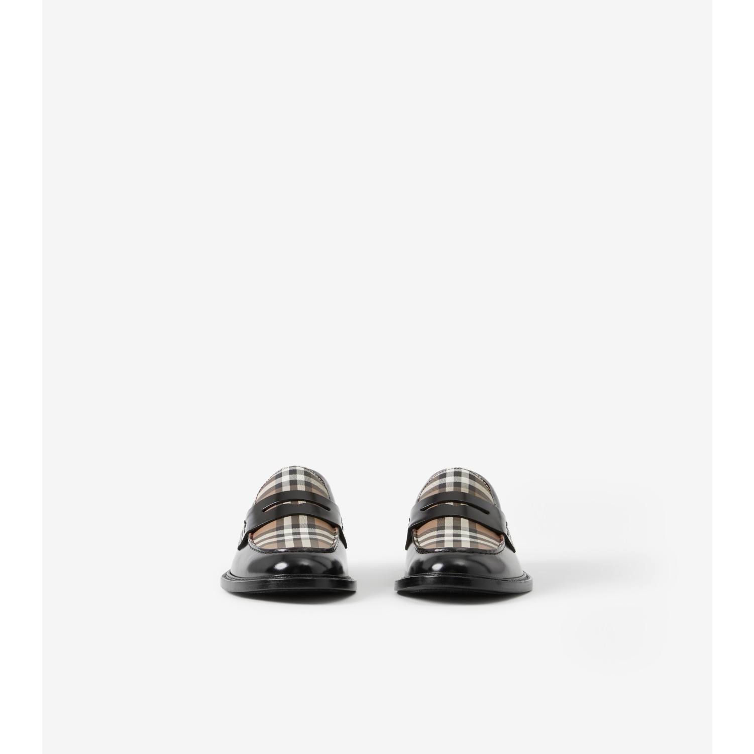 Burberry store check loafers