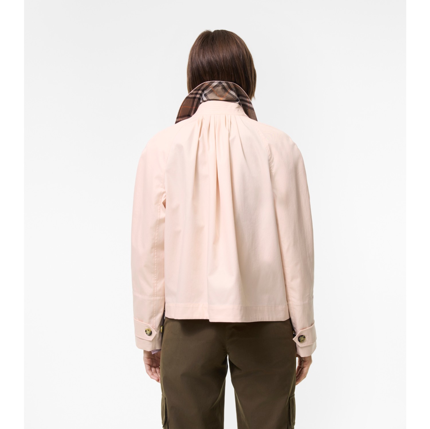Tropical Gabardine Tickhill Trench Jacket in Compact pink - Women | Burberry® Official