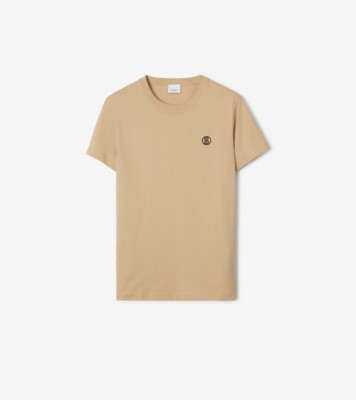 Burberry Beige Organic Cotton T-Shirt