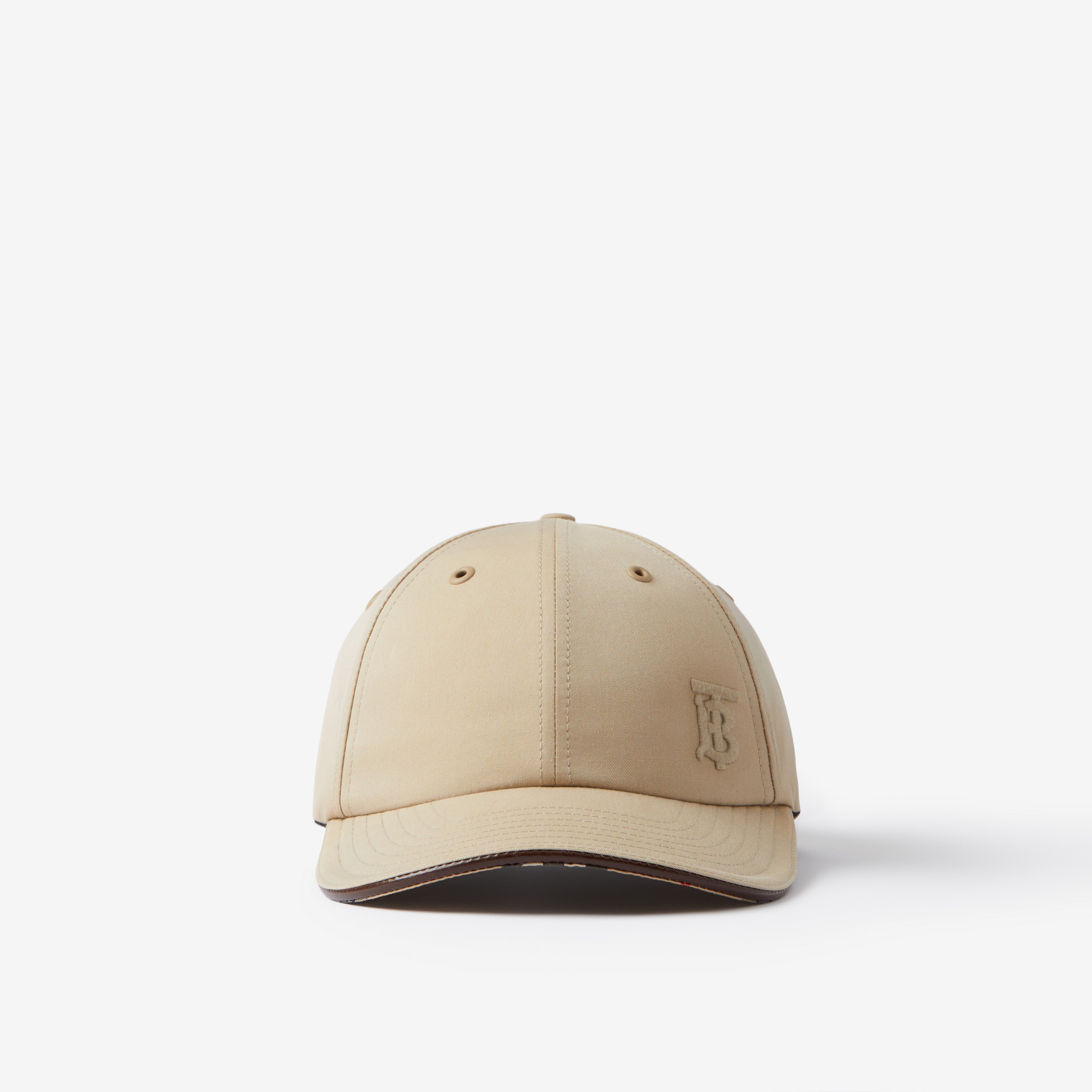 专属标识装饰轻薄嘎巴甸棒球帽 (蜂蜜色) | Burberry® 博柏利官网 - 1