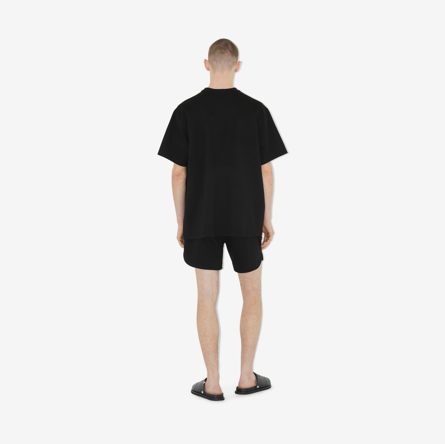 EKD Technical Cotton Piqué T-shirt in Black - Men | Burberry® Official
